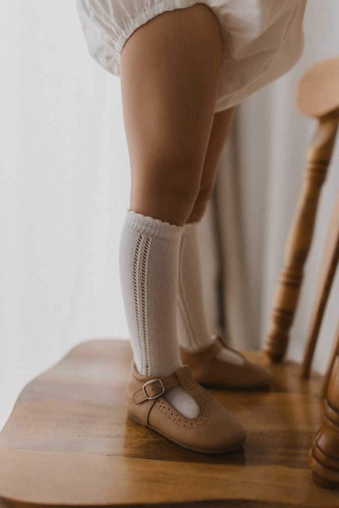 
                  
                    Load image into Gallery viewer, Knee High Socks - Ivory
                  
                