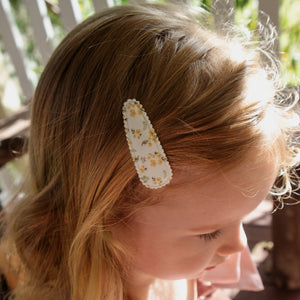 
                  
                    Load image into Gallery viewer, Yellow Floral Hair Clips
                  
                